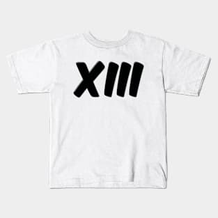 BLACK XIII LOGO Kids T-Shirt